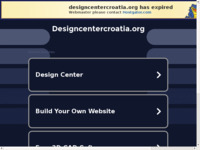 Frontpage screenshot for site: Dizajn centar Hrvatska (http://www.designcentercroatia.org/)
