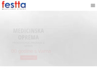 Frontpage screenshot for site: (http://www.festta.hr)