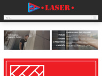 Frontpage screenshot for site: (http://www.laser-zagreb.hr/)