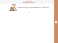 Frontpage screenshot for site: Dom za starije i nemoćne osobe, Čakovec (http://www.domzastarije-ck.hr/)