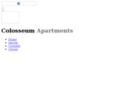 Frontpage screenshot for site: (http://www.colosseum-apartments.com)