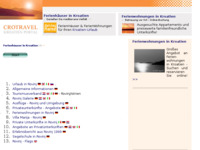 Frontpage screenshot for site: (http://www.kroatien-links.de/urlaub-rovinj.htm)
