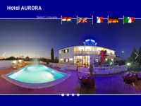 Frontpage screenshot for site: Hotel Aurora, Pula (http://www.hotel-aurora.hr/)