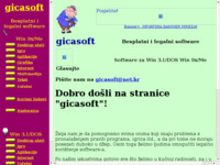 Frontpage screenshot for site: Besplatni software gicasoft (http://free-zg.htnet.hr/gicasoft)
