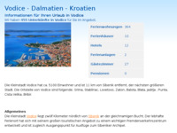 Frontpage screenshot for site: (http://www.kroatien-adrialin.de/ortsinfos/vodice/)