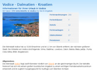 Frontpage screenshot for site: (http://www.kroatien-adrialin.de/ortsinfos/vodice/)