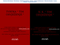 Frontpage screenshot for site: (http://tim-osvjez.pondi.hr)