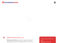 Frontpage screenshot for site: Elektrocentar Petek (http://www.ecp.hr)