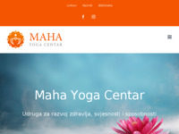 Frontpage screenshot for site: (http://www.yogacentar.hr/)