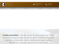 Frontpage screenshot for site: Gradski muzej Sisak (http://www.muzej-sisak.hr/)