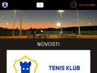 Frontpage screenshot for site: Tenis klub Pazin (http://www.tkpazin.hr)