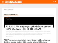 Frontpage screenshot for site: Internet portal - Beli Manastir (http://beli-manastir.net/)