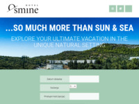 Frontpage screenshot for site: (http://www.hotel-osmine.hr/)