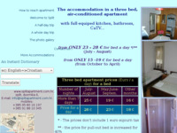 Frontpage screenshot for site: Apartman u središtu Splita (http://free-st.htnet.hr/splitapartment/index.html)