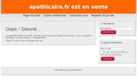 Frontpage screenshot for site: (http://apothicaire.fr/hr/)