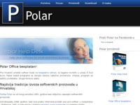 Frontpage screenshot for site: (http://www.polar.hr/)