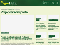 Frontpage screenshot for site: Agroklub.com (http://www.agroklub.com)