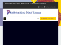 Frontpage screenshot for site: Knjižnica i čitaonica Čakovec (http://www.kcc.hr)