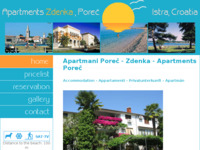 Frontpage screenshot for site: Apartmani Korlević Poreč (http://free-pu.t-com.hr/porec_apartmani/)