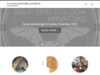 Frontpage screenshot for site: Hrvatski speleološki poslužitelj (http://www.speleologija.hr)