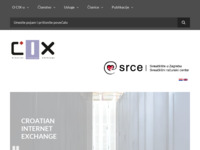 Frontpage screenshot for site: Croatian Internet eXchange (http://www.cix.hr/)