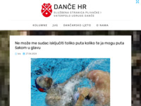 Slika naslovnice sjedišta: Vaterpolo udruga Danče (http://www.dance.hr)