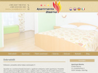 Frontpage screenshot for site: Novalja - Apartmani Biserka (http://www.novalja-pag.net/biserka/)
