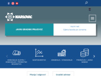 Frontpage screenshot for site: (http://www.karlovac.hr)