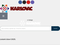 Frontpage screenshot for site: (http://www.karlovac.hr)