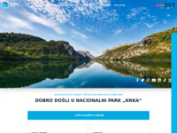 Frontpage screenshot for site: Nacionalni park Krka (http://www.npkrka.hr)