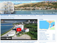 Frontpage screenshot for site: Apartmani Pag Glavan - otok Pag (http://www.glavanpag.com/ )