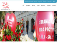 Frontpage screenshot for site: Županijska liga protiv raka, Split (http://www.zlpr.hr/)