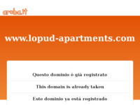 Frontpage screenshot for site: (http://www.lopud-apartments.com)