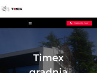 Frontpage screenshot for site: (http://www.timex-gradnja.hr/)