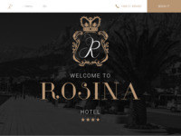 Frontpage screenshot for site: (http://www.hotel-rosina.com/)