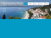 Frontpage screenshot for site: (http://www.apartmani-marin.com/)