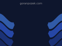 Frontpage screenshot for site: (http://www.goranpozek.com/)