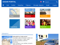 Frontpage screenshot for site: (http://www.zadarportal.com)
