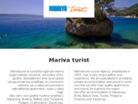 Frontpage screenshot for site: Marivaturist (http://www.marivaturist.hr)