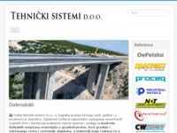 Frontpage screenshot for site: (http://www.tehnicki-sistemi.hr/)