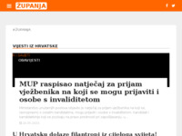 Frontpage screenshot for site: Internet portal - Grad Županja (http://zupanja.org/)