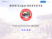 Frontpage screenshot for site: HPD Lipa Sesvete (http://hpdlipa.freeservers.com/)