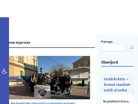 Frontpage screenshot for site: Medicinska škola Bjelovar (http://www.medskolabjelovar.hr/)