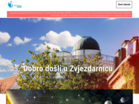 Frontpage screenshot for site: (http://www.zvjezdarnica.hr/)