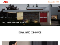 Frontpage screenshot for site: Unis Zagreb d.o.o. (http://www.unis.hr/)