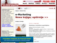 Frontpage screenshot for site: (http://www.poslovniforum.hr/marketing-knjige/)