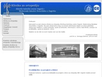 Frontpage screenshot for site: Klinika za ortopediju KBCa Zagreb (http://www.mef.hr/ortopedija/)