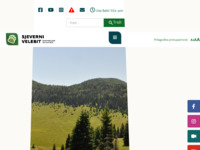 Frontpage screenshot for site: Nacionalni park Sjeverni Velebit (http://www.np-sjeverni-velebit.hr/)