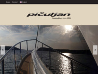 Frontpage screenshot for site: Pičuljan marine d.o.o. (http://www.piculjan.hr/)