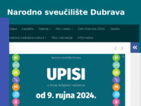 Frontpage screenshot for site: (http://www.ns-dubrava.hr/)